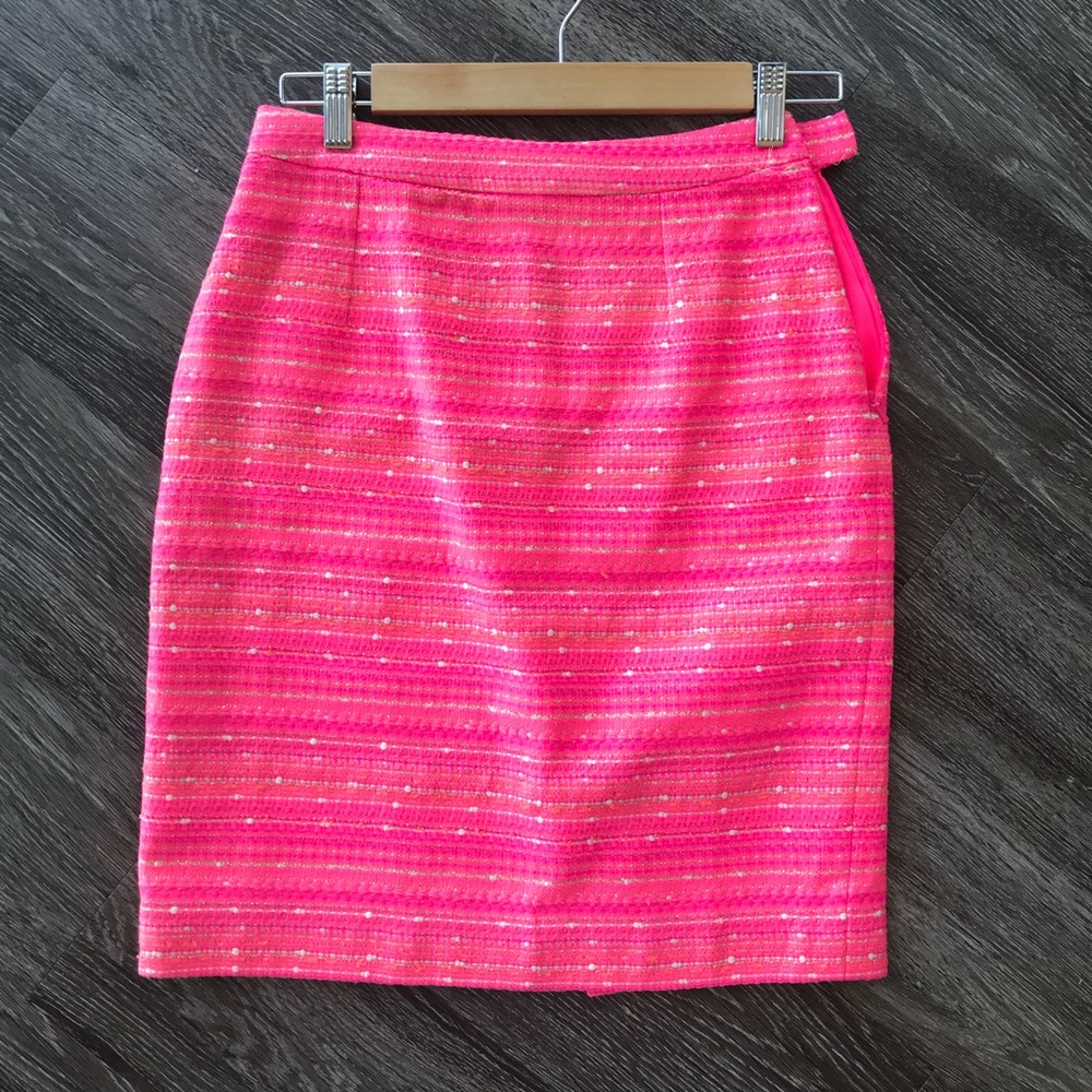 Lilly Pulitzer Hot Pink Pencil Skirt
